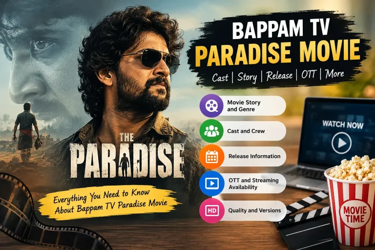 Bappam TV Paradise Movie poster and Telugu film details.
