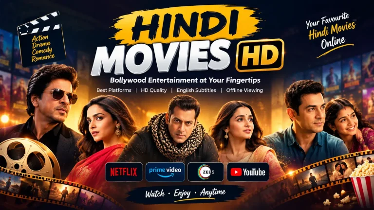 Hindi movies HD streaming on a smart TV in Full HD quality